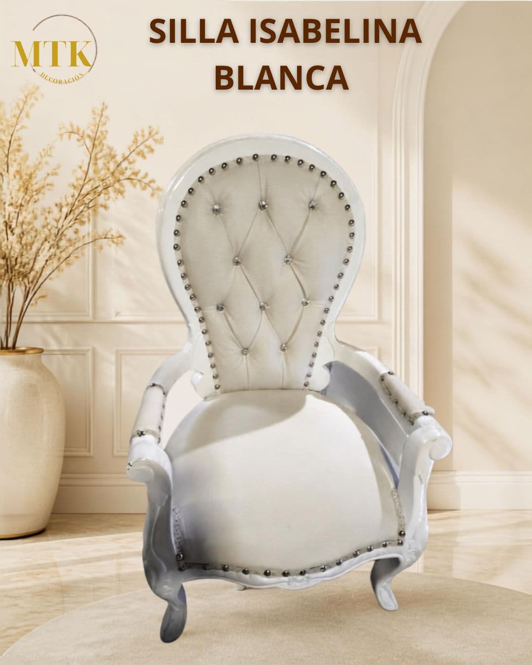 Silla Isabelina en Blanca, en alquiler en MTK